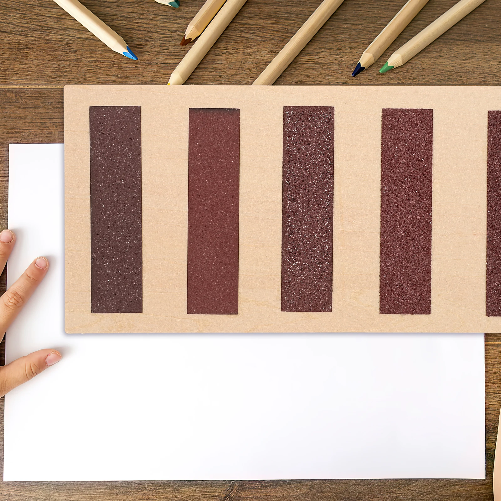 1pc Montessori Sensorische Boards Taktile Lehrmittel Kinder Spielzeug Holz Puzzle Pädagogisches Spielzeug Für Kleinkinder Baby Holz Platte