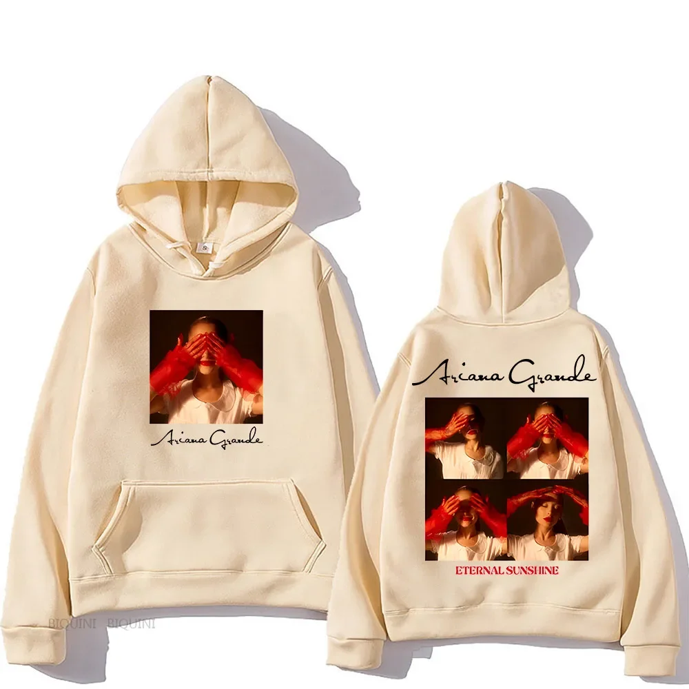 Ariana Grande Eternal Sunshine Hooded With Hooded Gothic Hip Hop Clothing Funko Pop Fleece Sweatshirt Ropa Mujer Vintage Hoody