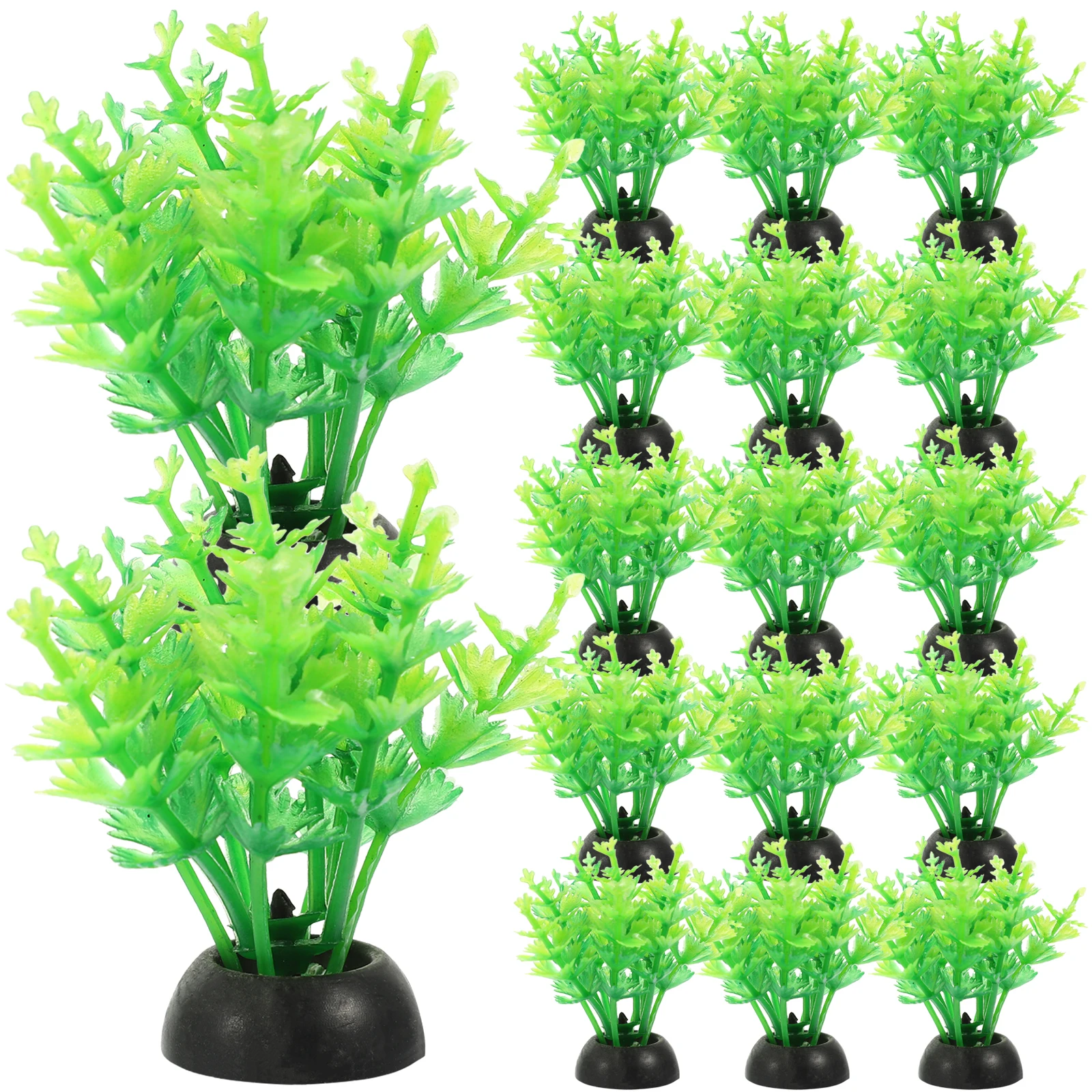 

20Pcs Realistic Aquatic Water Grass Aquarium Plants Lifelike Betta Fish Tank Decor Freshwater Accessories Betta Fish Plants