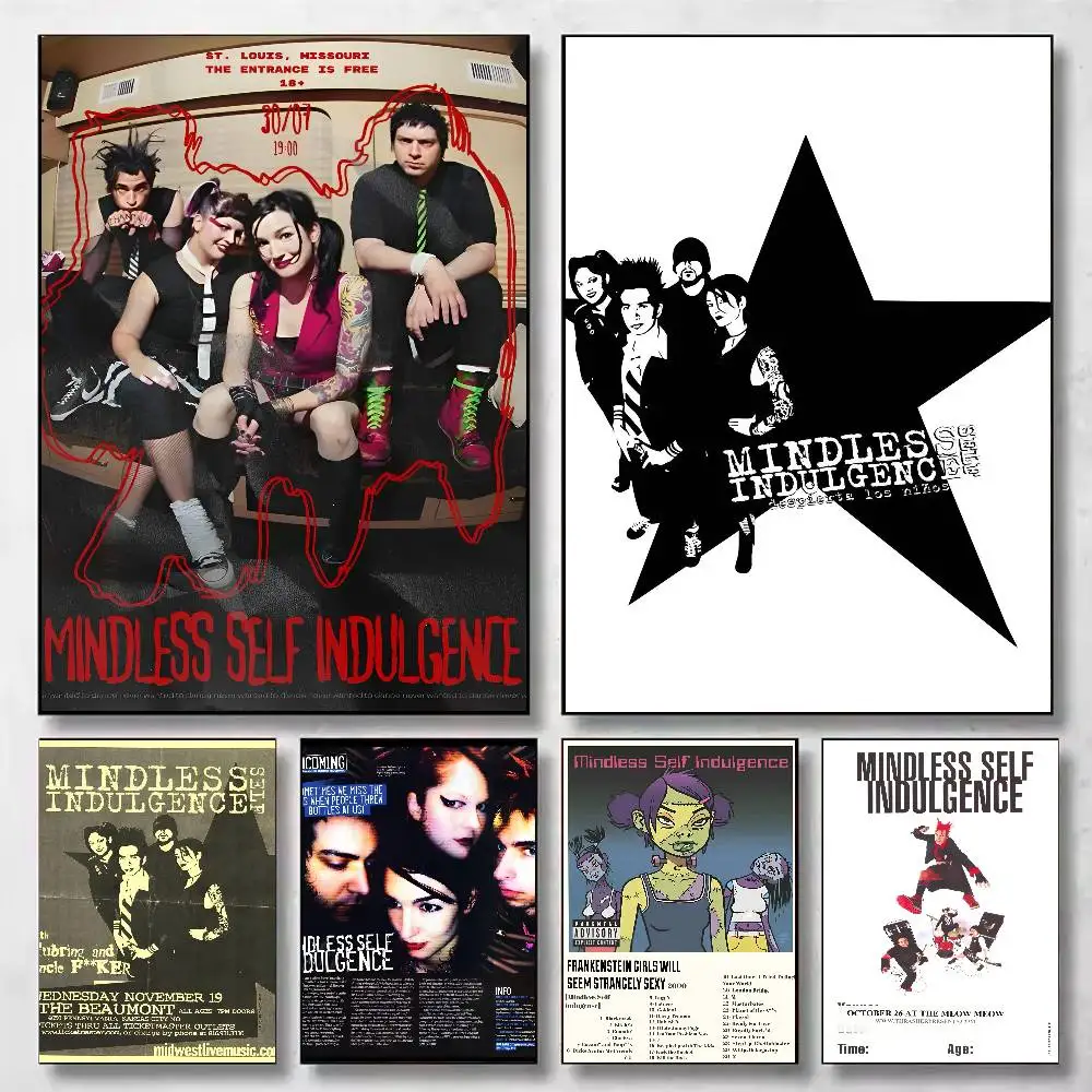 mindless self indulgence  Poster Paper Print Home Living Room Bedroom Entrance Bar Cafe Art Painting Decoration