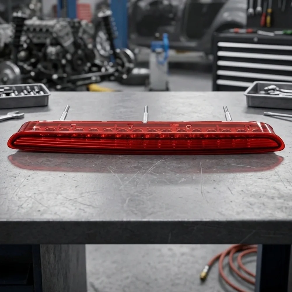 12V Third Brake Lamp ABS And PC Build 12V Voltage System Red Lens Cover Direct Fit Replacement For Night Visibility