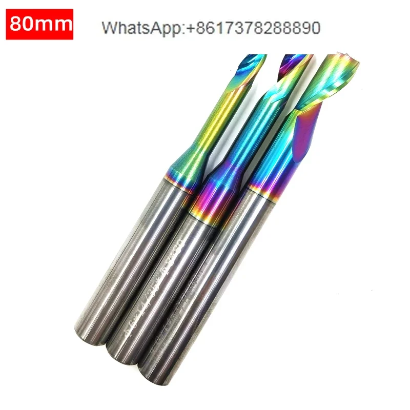 Colorful tungsten steel aluminum imitation aluminum alloy cutting drill imitation milling carving machine tool