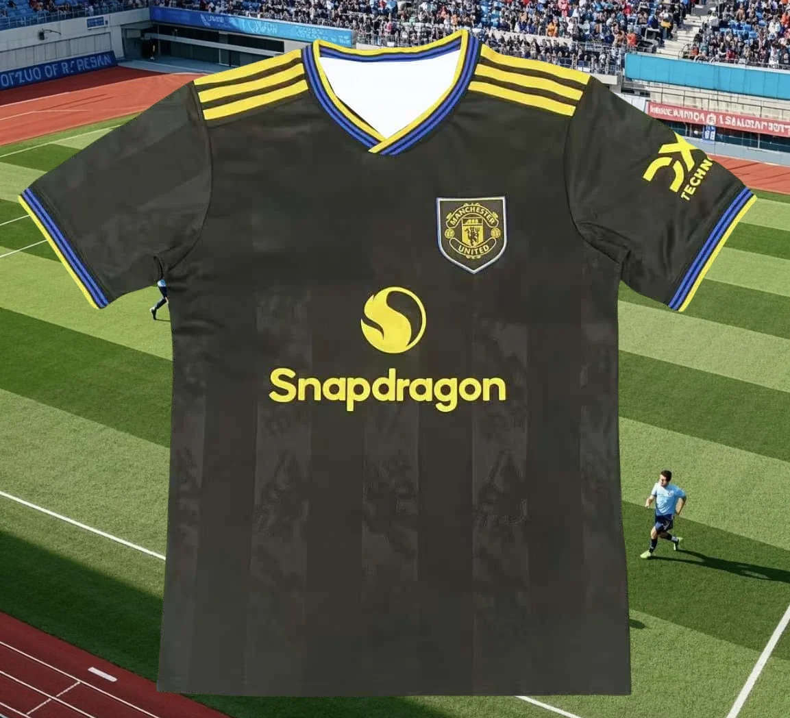 Camiseta de fútbol para fanáticos del Manchester United Two, versión 2526 de secado rápido, camiseta de manga corta
