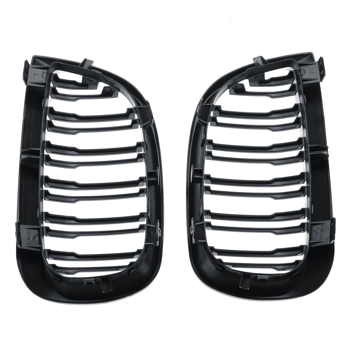 Pair Car Front Kidney Grille For BMW E81 E87 2004-2007 M SPORT Pre-facelift Racing Grills Grilles Auto ABS Grill Accessories