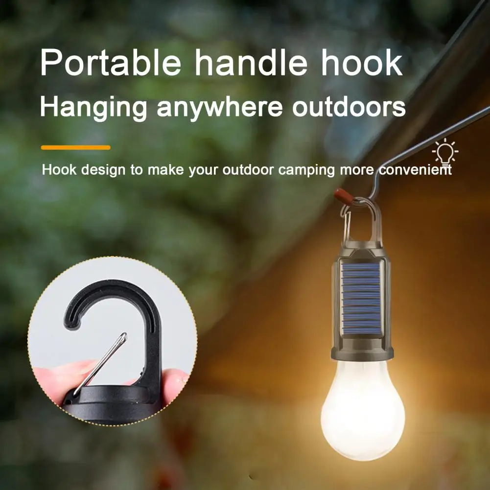 1/2/3Pcs Solar Emergency Lantern 3 Modes USB Rechargeable Waterproof Super Bright LED Camping Light Bulb