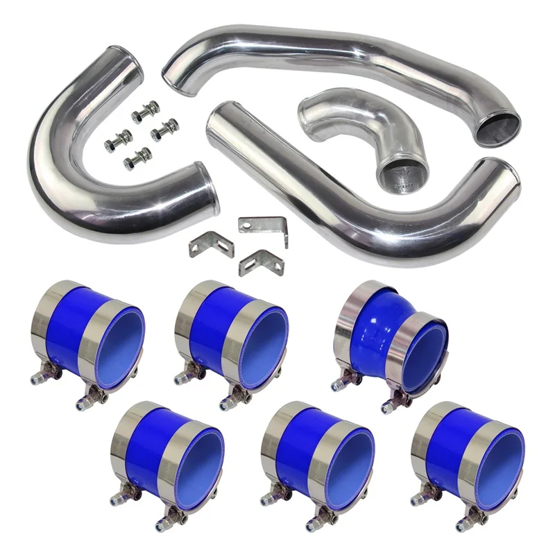 For Toyota Front Mount Intercooler Piping Hose Kit Chaser MARK II JZX110 1JZ-GTE 2.5L Torbo Engine 2000-2004 Aluminum