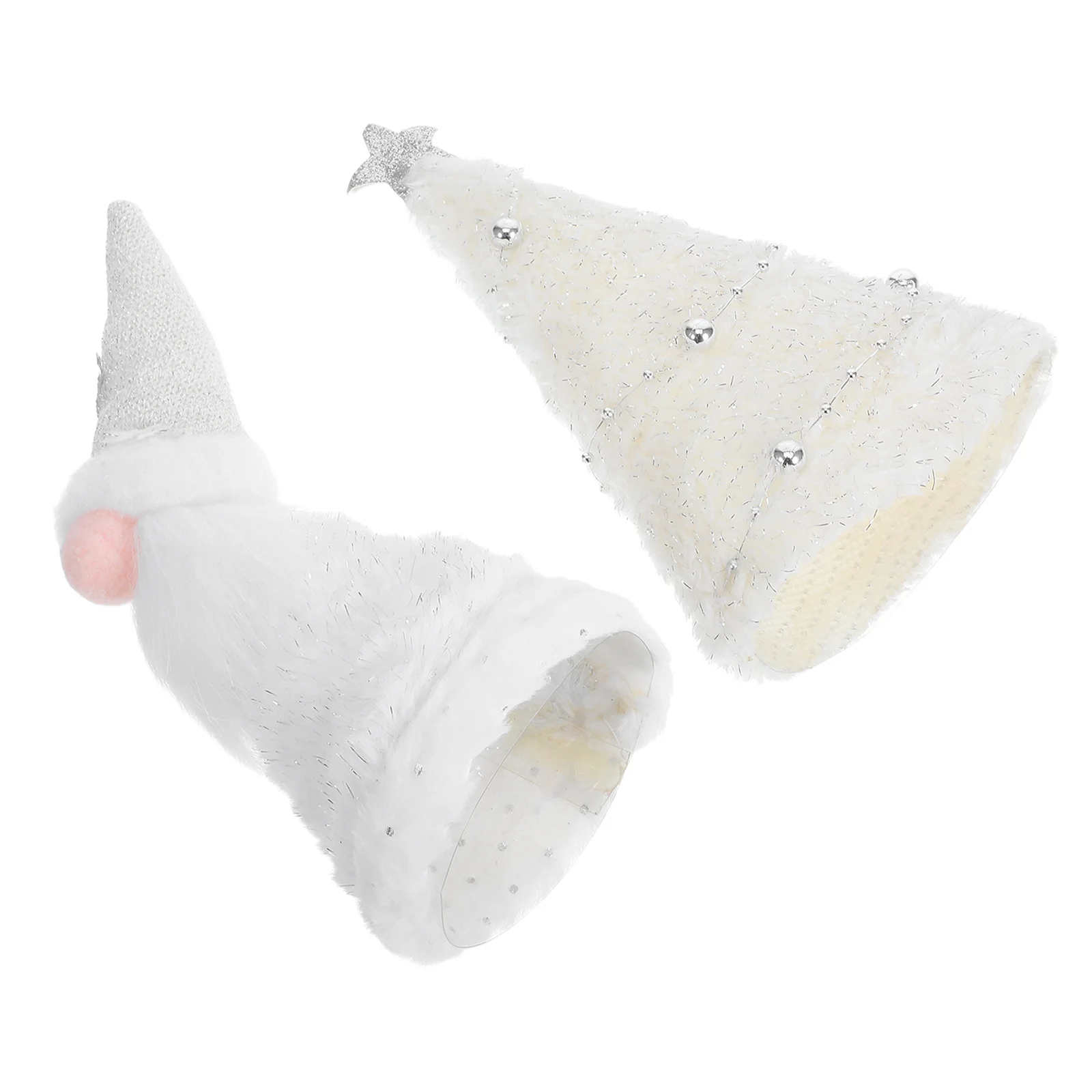 

2pcs No-Face Topper Cute Holiday Decorations Window Display Gnomes Decor Gnomes Ornament Small Topper Charms Festive Adornments