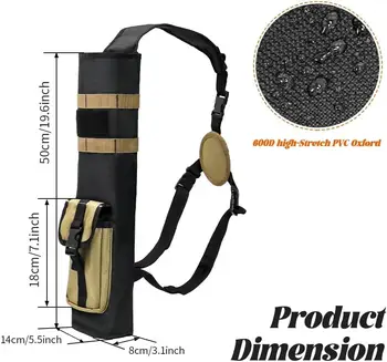 多功能箭筒,附MOLLE系統背板,戰術箭袋配件及口袋 8 最佳銷售 molle醫療袋 - №4