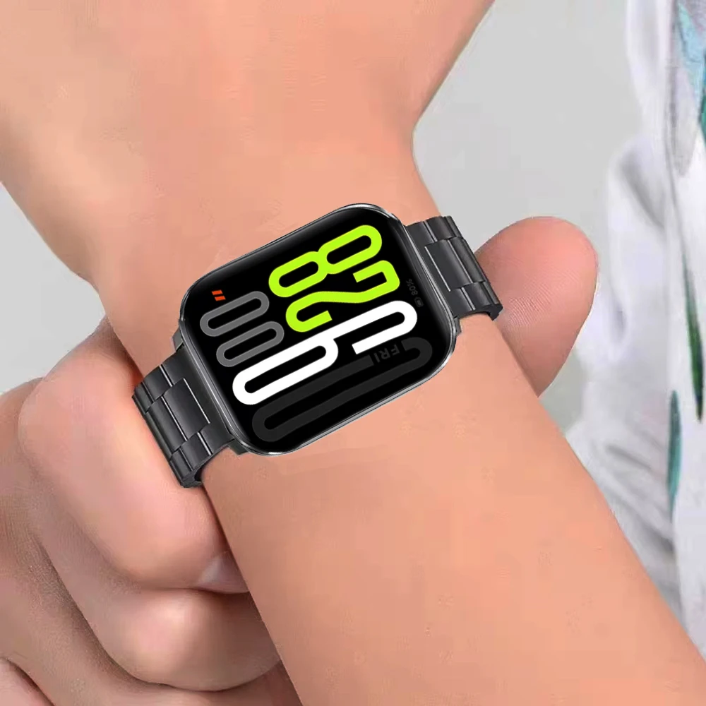 Metal Strap for Redmi Watch 5 Stainless Steel Replacement Bracelet for Xiaomi Mi Band 8/9 Pro Watchband Accessory Redmi Watch 4