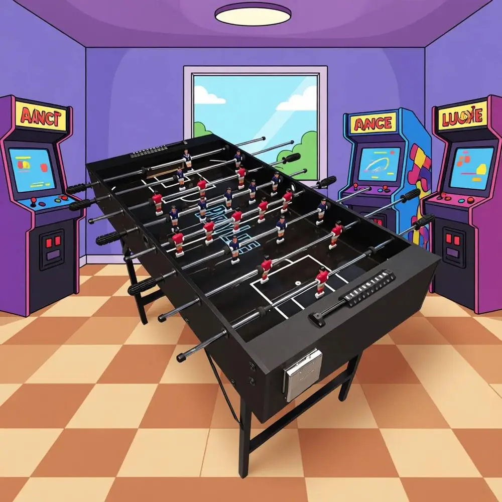 

XMSJ48" Oosball W/olding Steel Legs & Optional LED Lights, Smooth Surace, Very Sturdy - Perect Or Kids And Adults, Game Ro