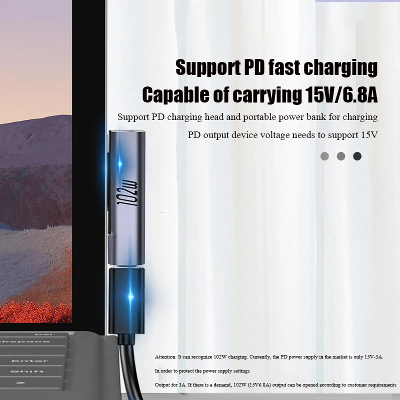102 واط PD شحن سريع USB C محول شاحن التيار الكهربائي لمايكروسوفت السطح برو X 8 7 6 5 4 الذهاب كتاب اللوحي محول شاحن