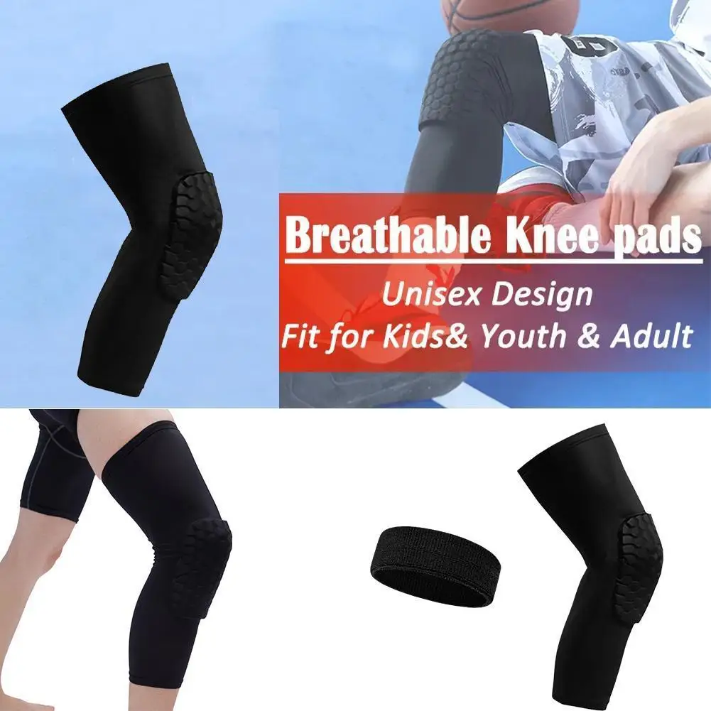 1Pcs Men Women Basketball Kneepads Shockproof Kneelets Brace Sports Football Calf Protection Anti-collision Foam Knee Pads