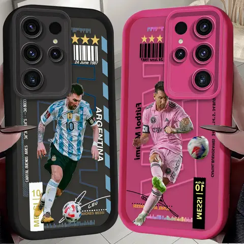 Football Player Number 10 Case For Samsung Galaxy S24 S25 S23 Ultra S22 S21 Plus FE A36 A56 A26 A16 A06 A25 A35 A55 5G Cover