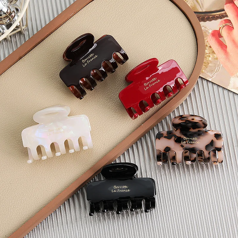 

Элегантная высококачественная заколка для волос из ацетата для женщин, винтажная заколка для волос, модный аксессуар для волос, украшение для леди.