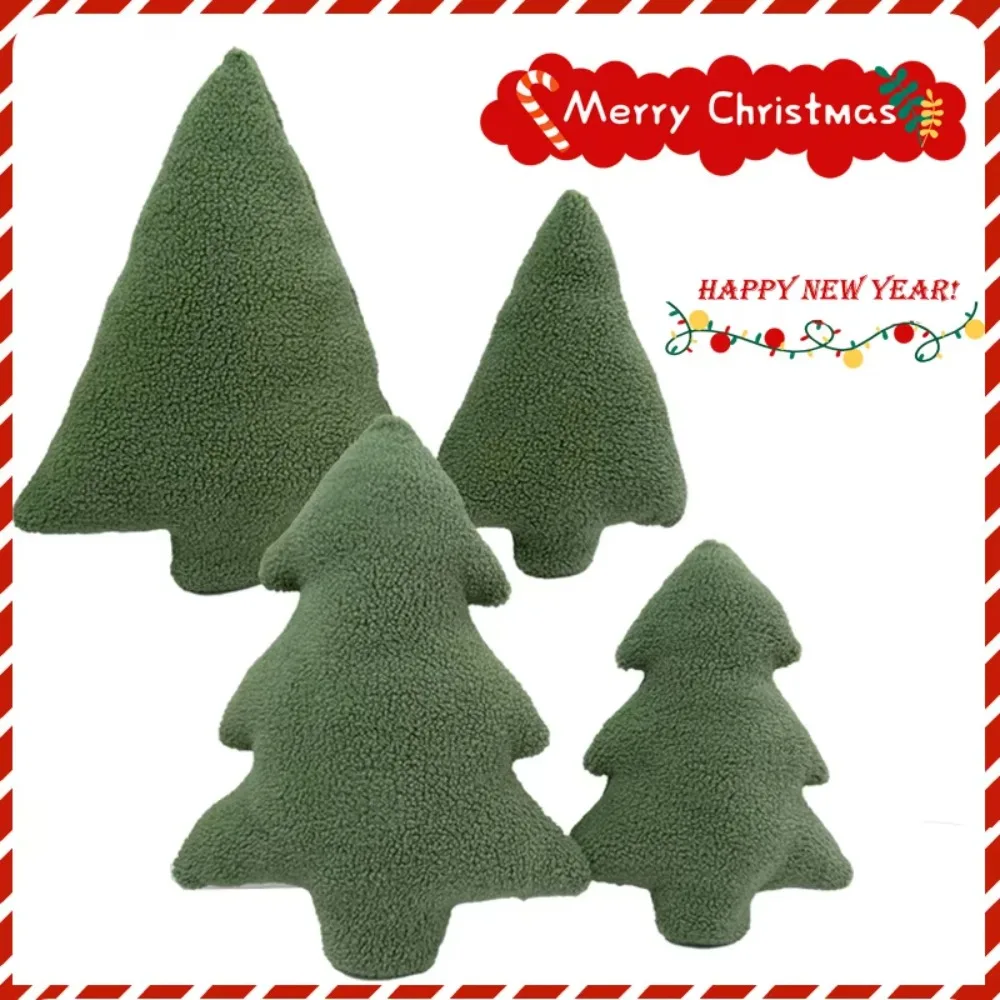 New Soft Christmas Pillow Pillow Cushions Plush Throw Pillows Home Decorations Christmas Tree Winter Pillow Outdoor