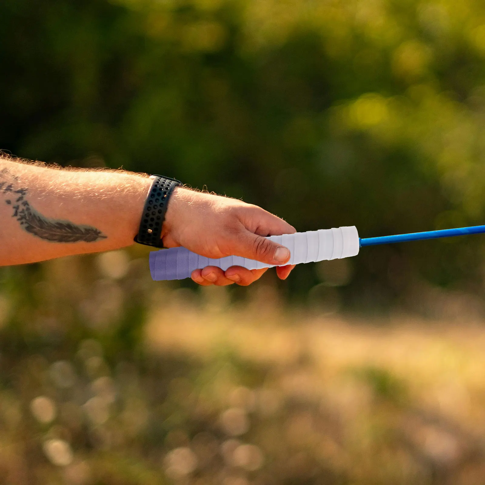 

2Pcs Antislip Sweatabsorbent Gradient Design Grip Tape for Tennis Racket Handle Badminton Paddle Pickleball Racquet Overgrip