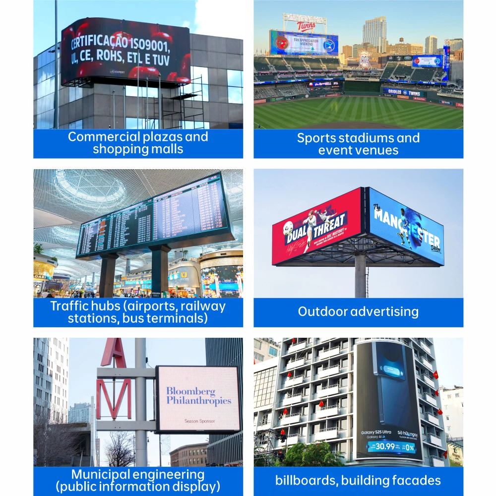 4mm 5mm 6mm Led Video Wall High Waterproof Level Ip65 High Brightness Outdoor Advertising Led Screen