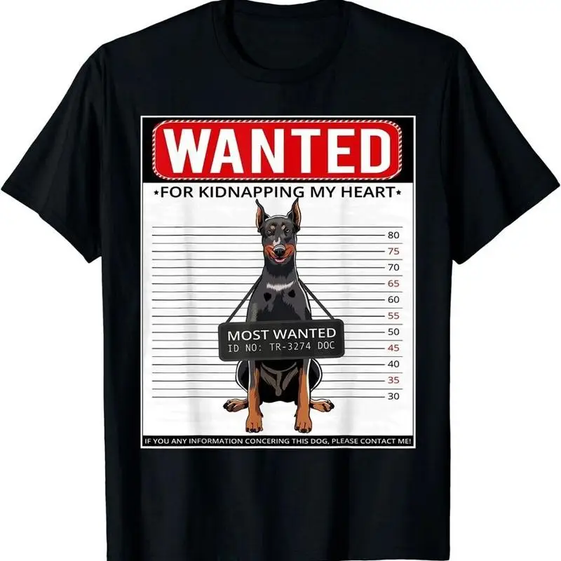 

Новая ограниченная забавная футболка с собакой добермана