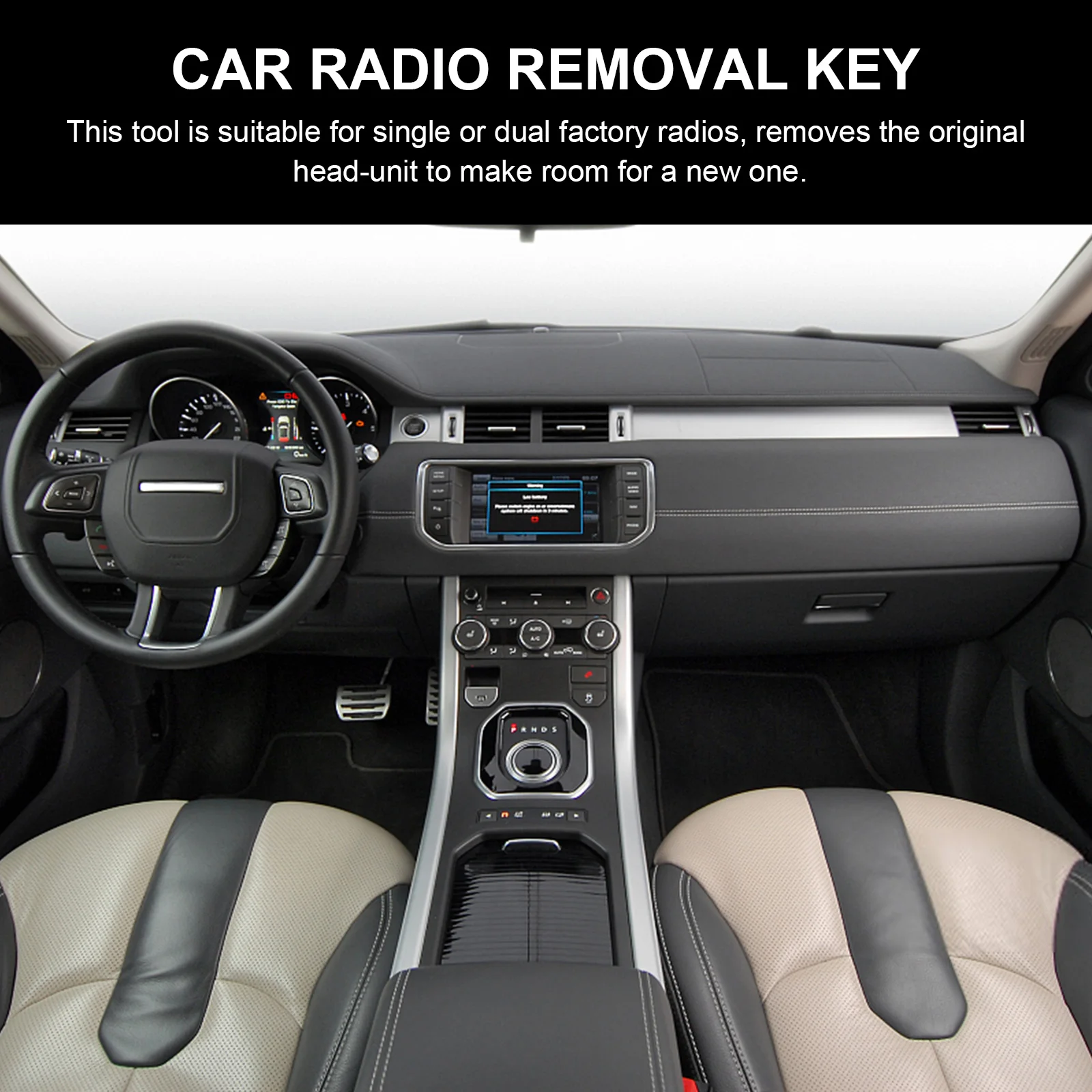 

6pcs Car Radio Removal Keys Metal Disassembly Tools For Single Double Din Units Durable Easy To Use Stereo Extraction