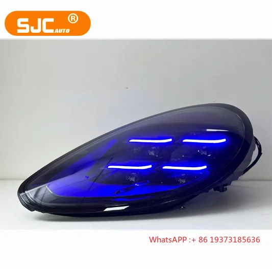 ملحقات السيارات SJC لبورشه باناميرا 970.2 مجموعة المصابيح الأمامية 2014-2016 الترقية إلى 2025 المصابيح الأمامية ذات الطراز الجديد