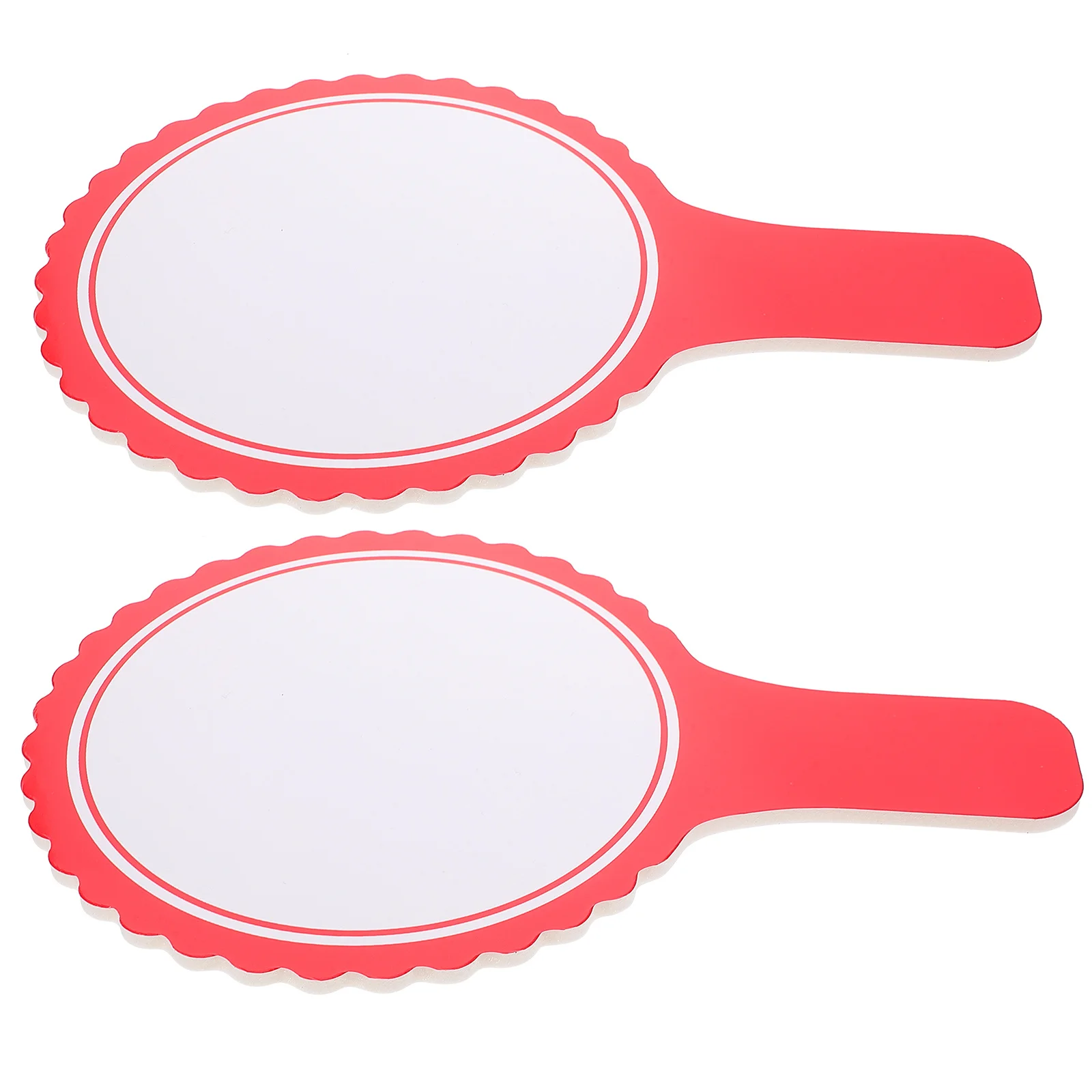 2Pcs Multipurpose Dry Erase Paddles Double Sided Whiteboards for Classroom Voting Scoring Educational Settings