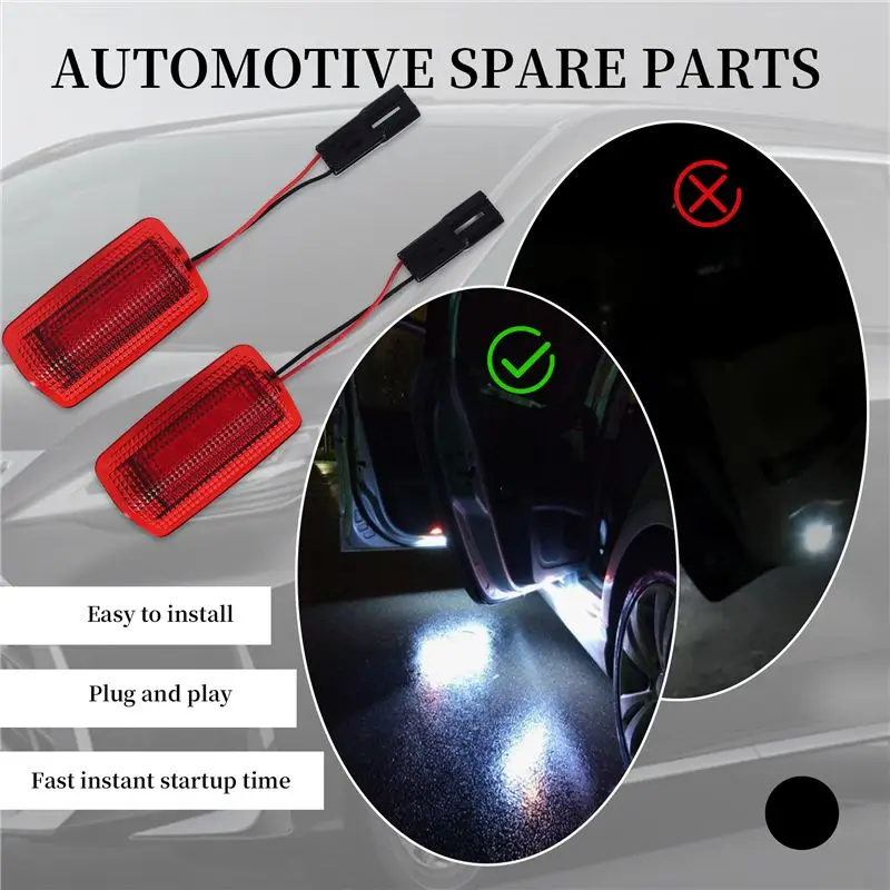 A01K-Door Courtesy Step Welcome Lights For Toyota Prius Alphard Camry Crown Land Cruiser IS250 RX330