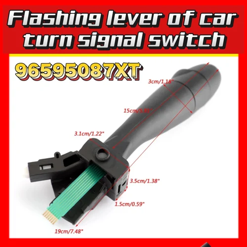 Imagen 2 del producto 96477533XT 96595087XT para Peugeot 206 207 307 406 407 807 1007 Citroen Xsara C2 C3 palanca intermitente