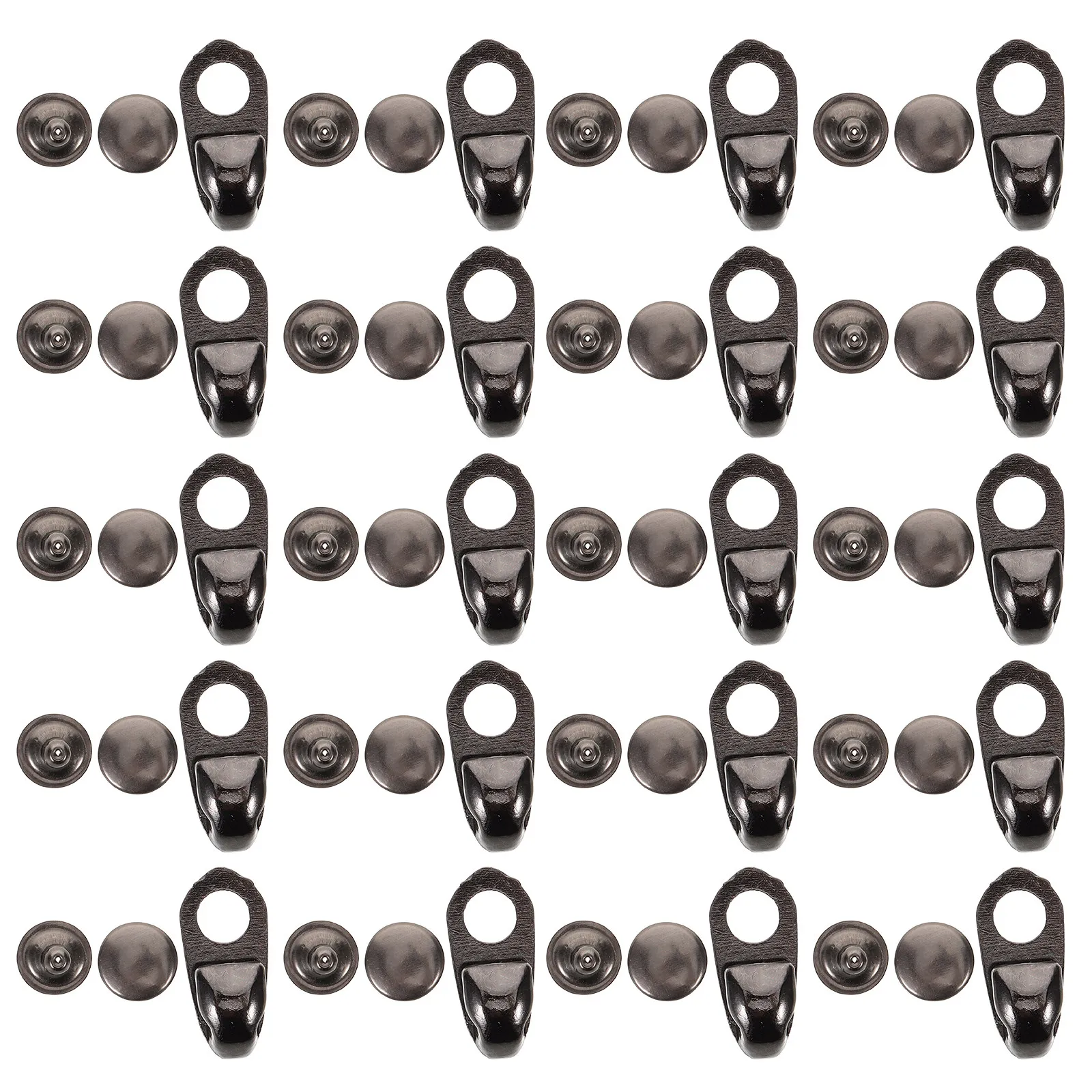 20Pcs Premium Metal Lace Fitting Kit for Hiking Boots Camping Shoes Outdoor Repair Easy Tool-Free Setup Boot Lace Repair
