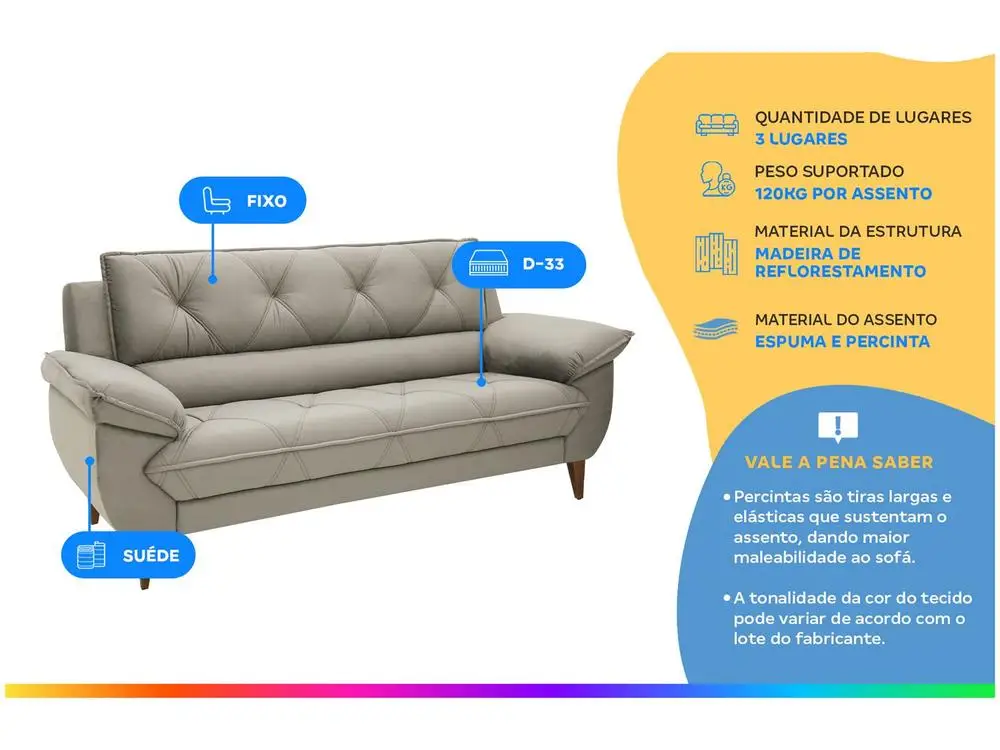 Sofa 3-Pieces Wildleder Malbec Linoforte