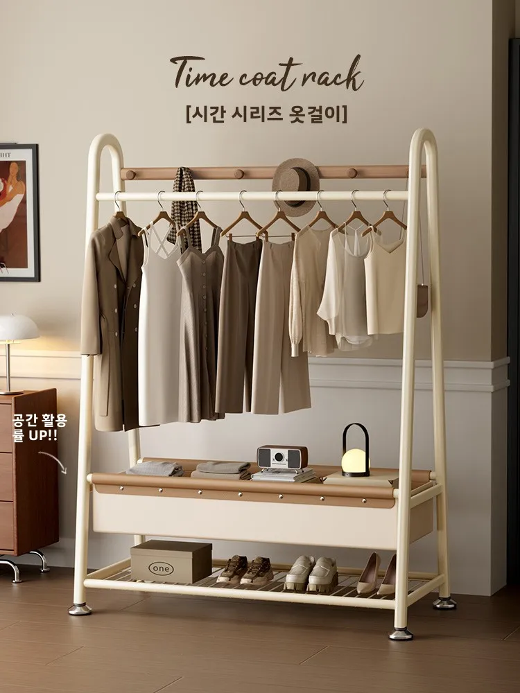 

Новинка 2025 года, простая напольная вешалка для одежды для спальни, домашнего использования, вешалка для одежды, многофункциональный органайзер для хранения