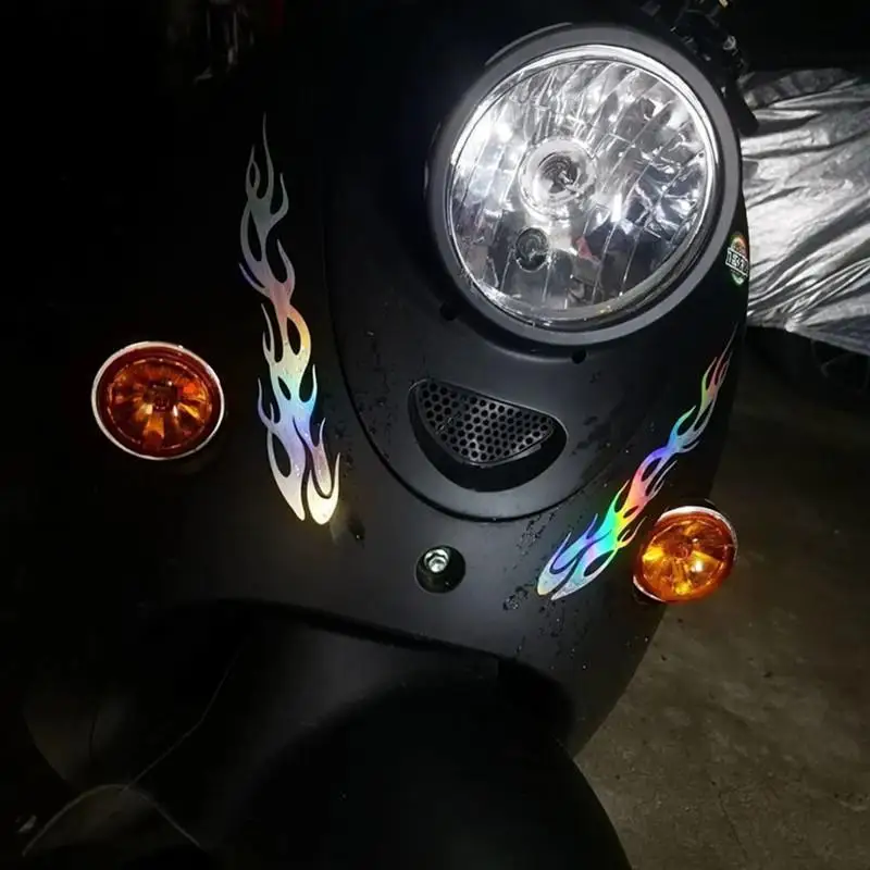Flame Decor Decal Stickers Waterproof Scratch Resistant Self Adhesive Decals for Car Motorcycle Home Wall Decor