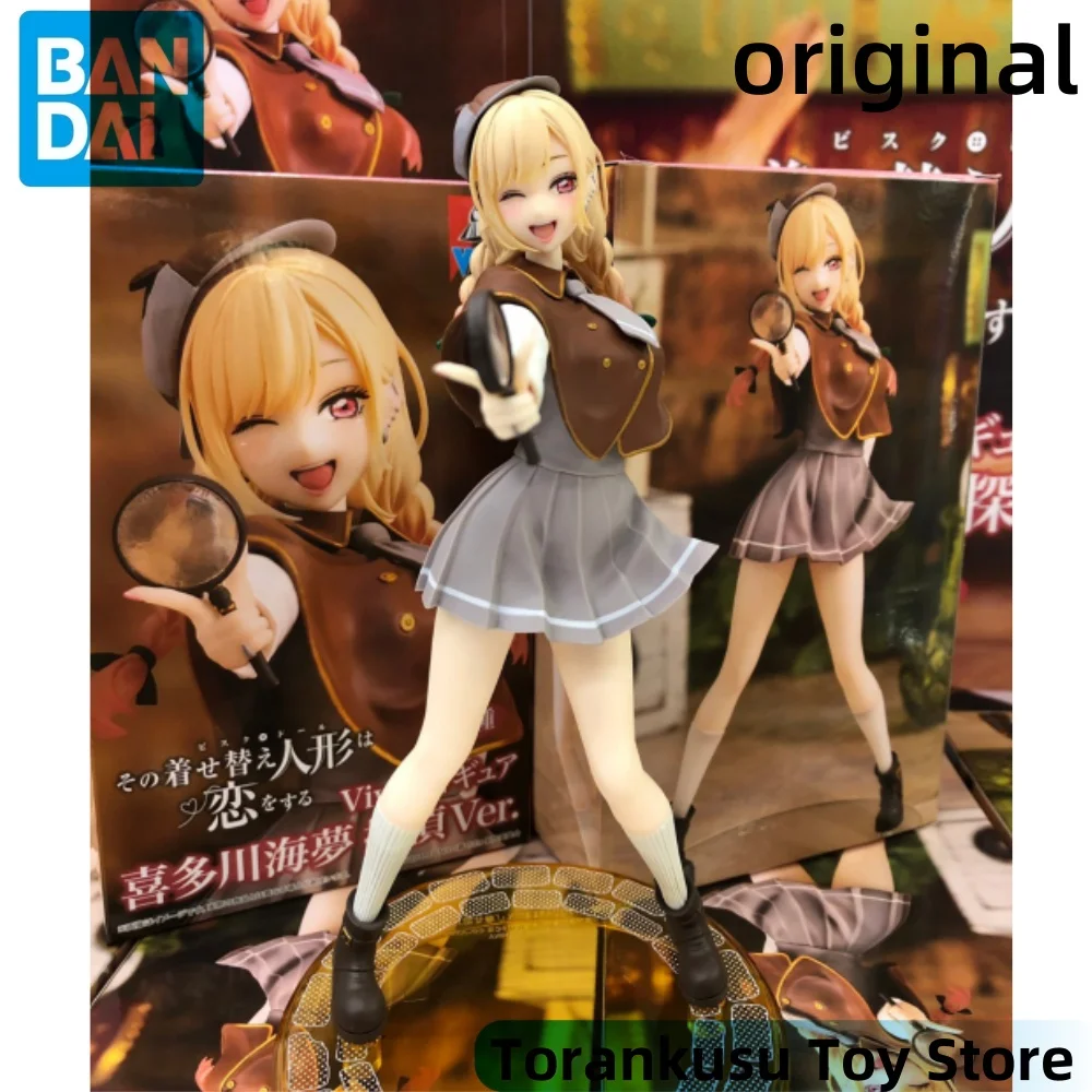

Bandai Vivit My Dress-Up Darling Anime Kitagawa Marin Detective Action Figures Model Figurine Original Figuarts Decoration Toys