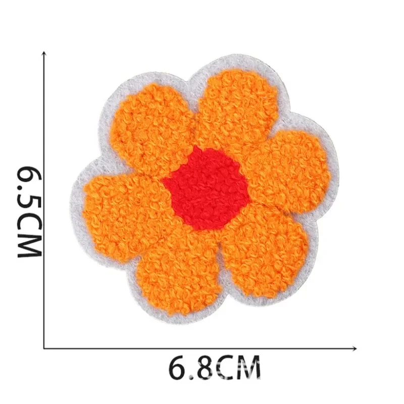 New Embroidered Cloth Stickers Rainbow Patch Stickers Love Shell Computer Embroidery Seal Girl Packaging Decoration