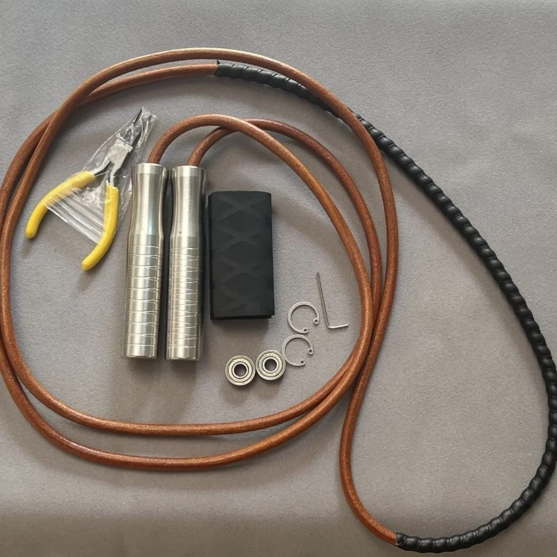 Cowhide Rope Weight-bearing, Fat Burning, Skipping Rope, Adult Men and Women Fitness, Weight Loss, Muscle Building，Body Building