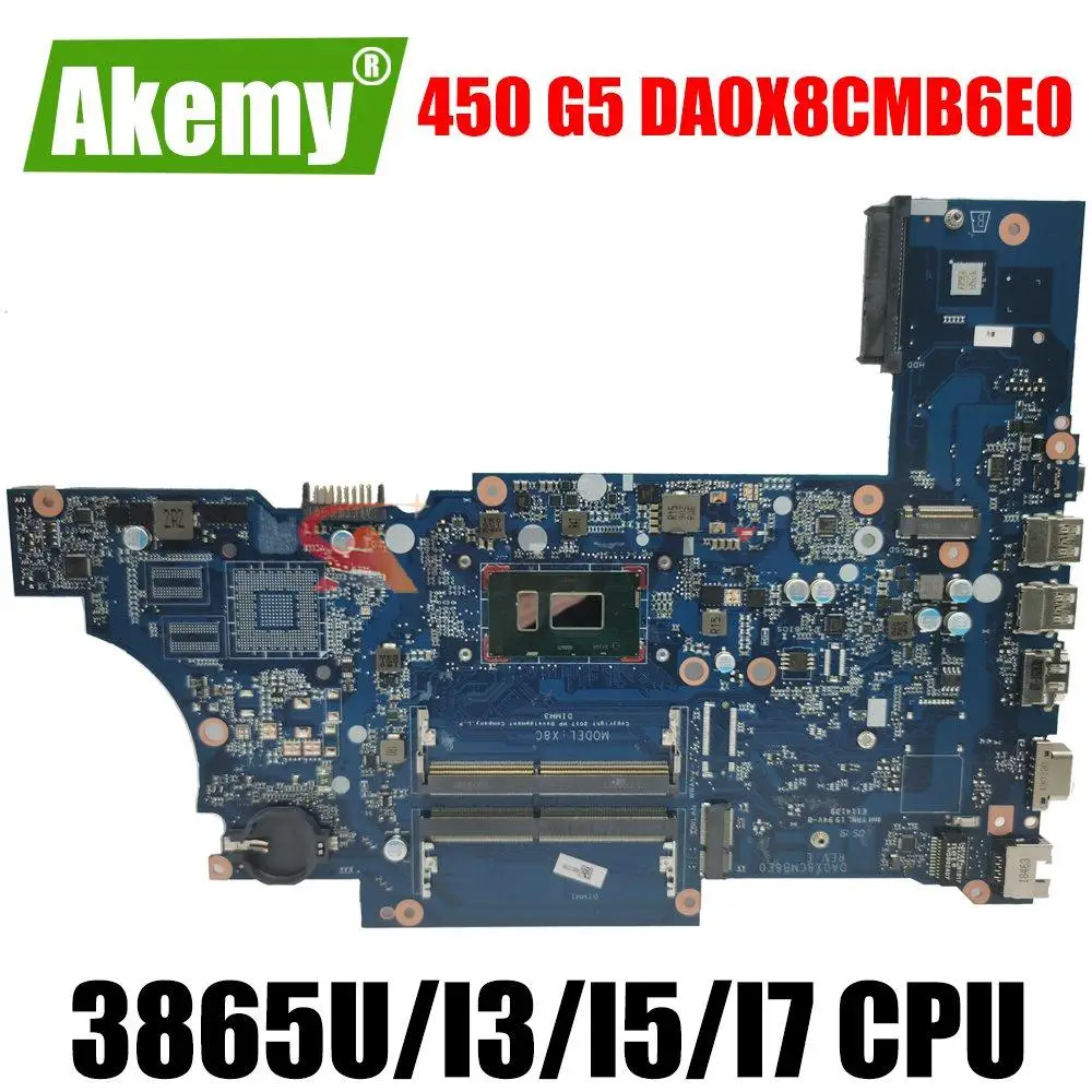 

For HP Probook 450 G5 Motherboard L00828-601 DA0X8CMB6E0 REV:E SR3LA I5-8250U DDR4 Mainboard Tested Work Pavilion 15-eg2000