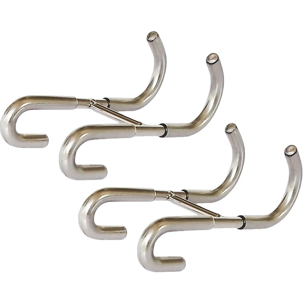 

2pcs Stainless Steel Hooks Bathroom Towel Hanger Strong Load-bearing Metal Hanging Space Saving Door Back Organizer