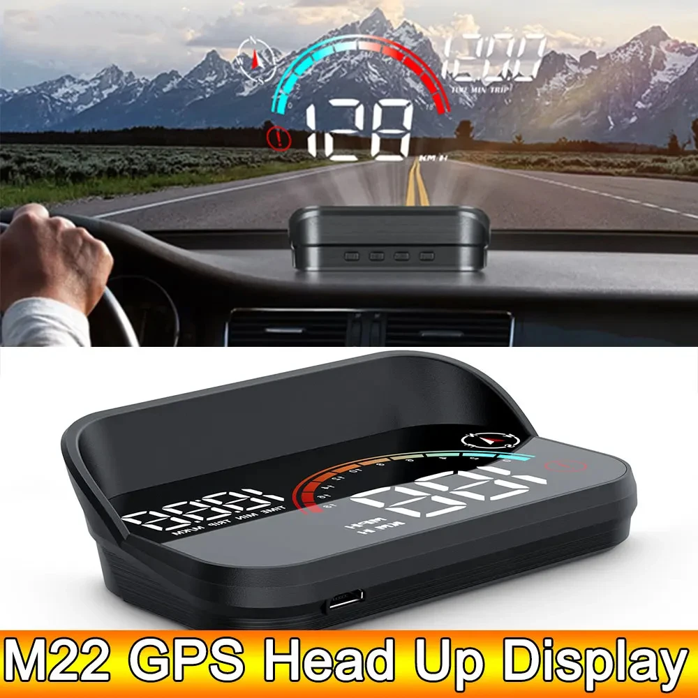 Car Head Up Display Windshield Projector Car GPS HUD Universal Digital GPS Speed Km/h LCD Projection On Glass Car Speedometer