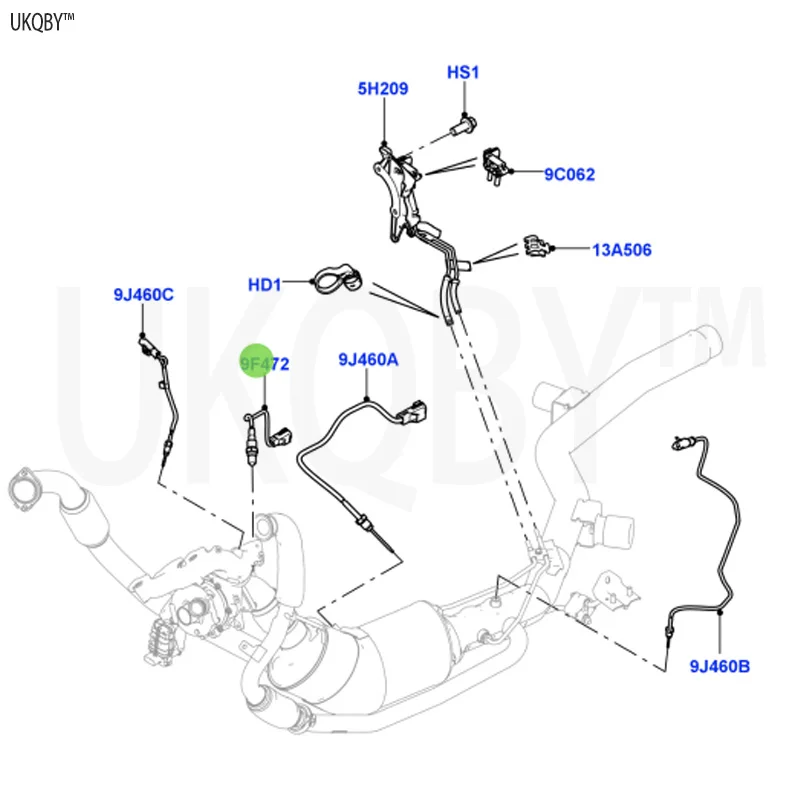 The fifth generation La nd Ro ve r Di sc ov er y 2017 LR137404 sensor assembly