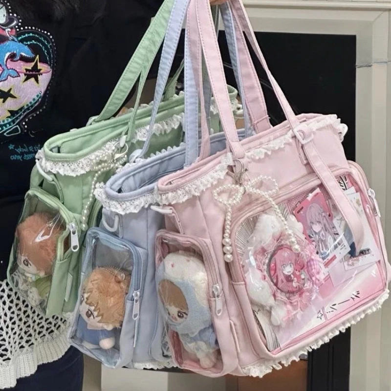 Large Capacity Ita Bag Anime Two-dimension Lolita Tote Bag Clear Window Crossbody Shoulder Bag Handbag Gift For Friends