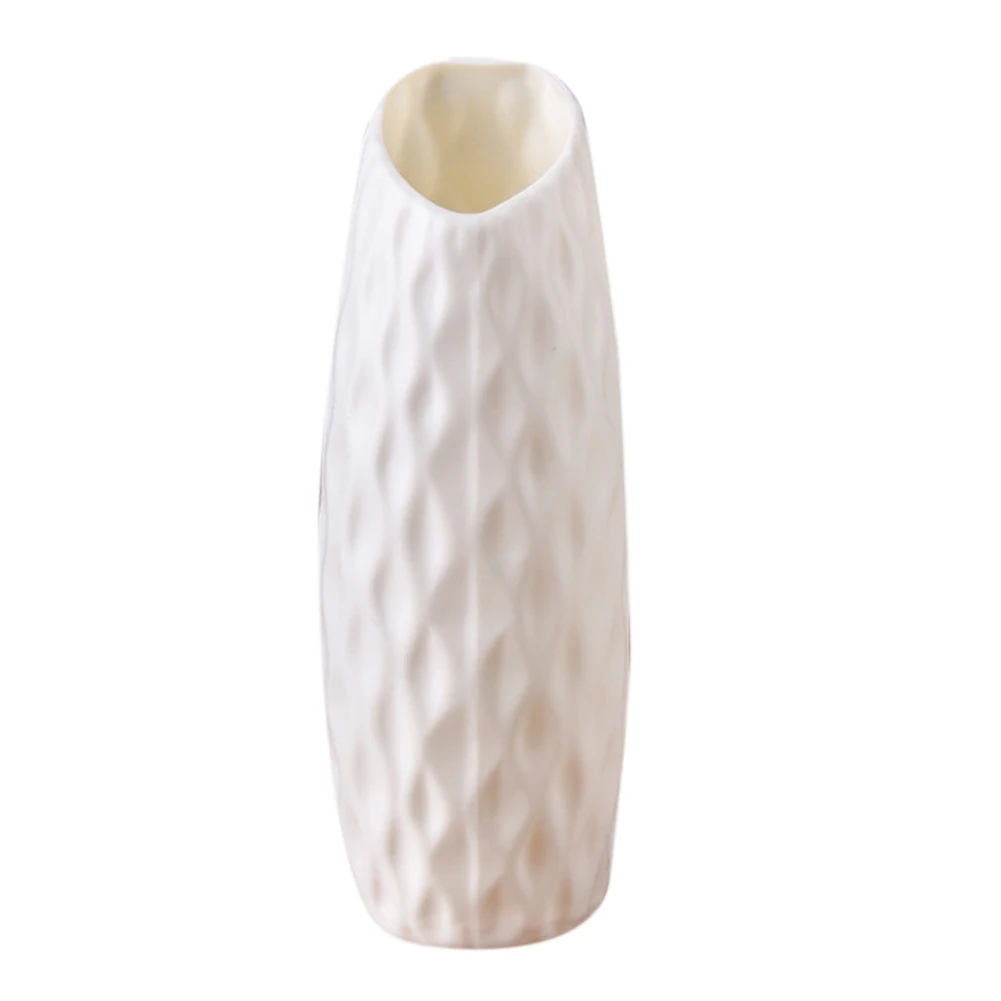 A11E-Nordic Plastic Vase Anti-Drop Simple Flower Vase Imitation Flower Pot Decoration Home Vase For Home Decor