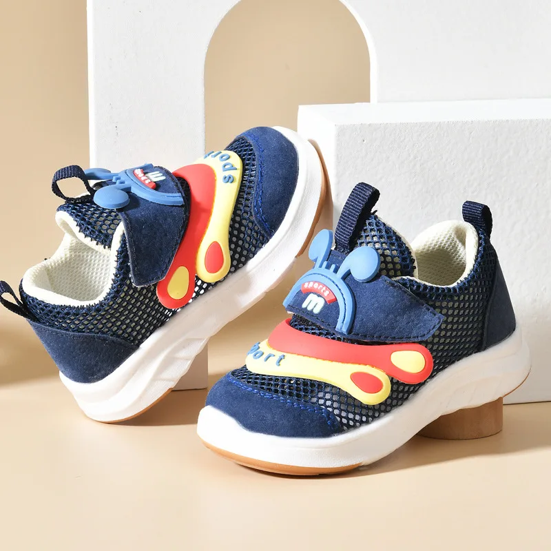 Cartoon New Summer Baby Sandals Mesh Net Cloth Breathable Unisex Sport Sandals Kids 0-2 Year Old Boys Ultra Light Casual Shoes