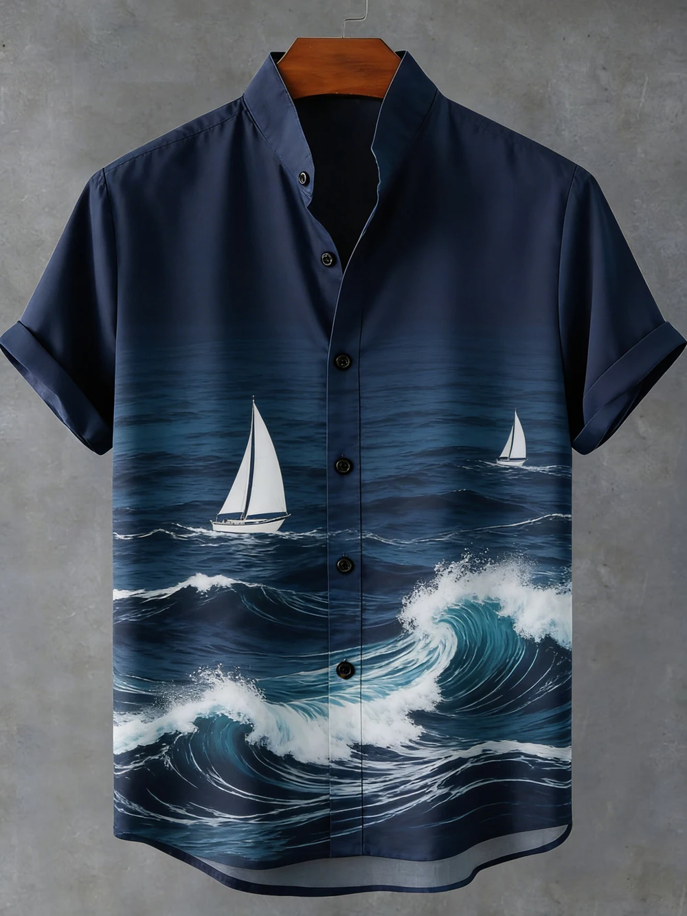 

New men's summer cool short-sleeved shirt natural ocean jellyfish 3D printed shirt men's Hawaiian vacation outdoor top men fast