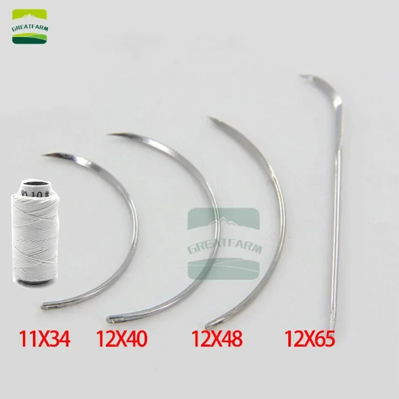 Veterinary Suture Needle, Surgical Needle, 10 Threads, Suture Rounded