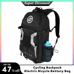 Bike Backpack E-Bike Battery Bag E-Mountain Biking Electric Bicycle Accessory Back Protection with Shock Absorption Cycling Tool