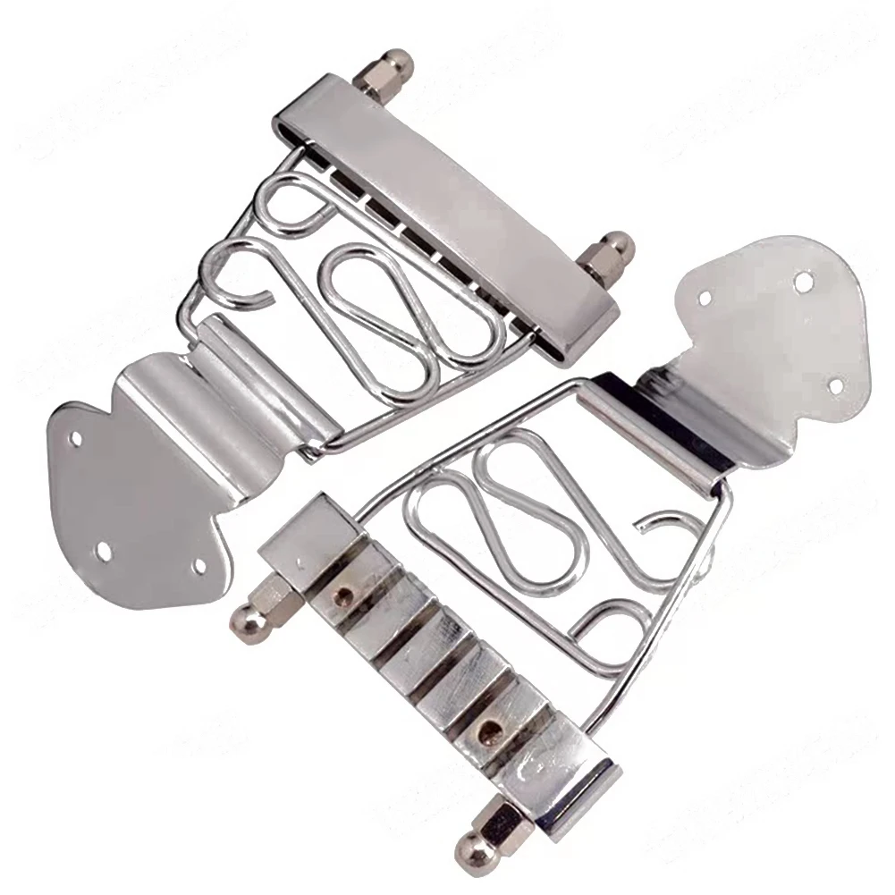 Trapez Saitenhalter Gitarre Saitenhalter Brücke Akkord Platte Brücke Saitenhalter 82,3*79mm Chrom/Schwarz/Gold Hohe Qualität
