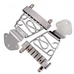 Trapeze Tailpiece Guitar Tailpiece Bridge Chord Plate Bridge Tailpiece 82.3*79mm Chrome/Black/Gold High Quality
