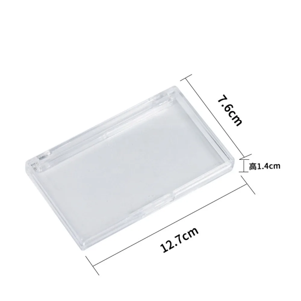 Dust Proof Plastic Eyelash Storage Box Square Shape Clear Transparent Square Box False Lashes Show Box