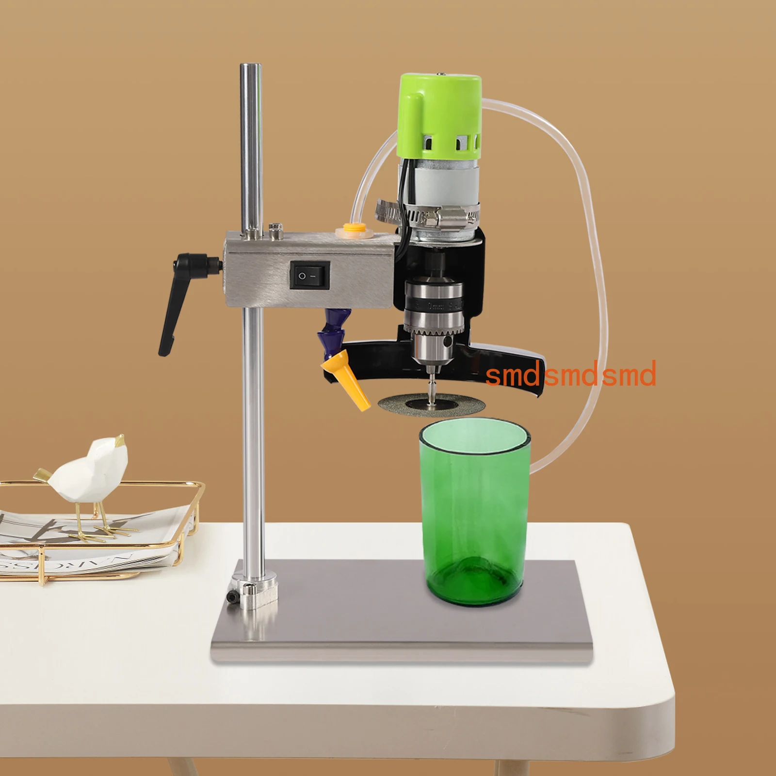 6000R/Min Glass Bottle Cutter, 150W Electric DIY Bottle Cutter, Bottle Cutter Kit for Round/Square/Irregular Glass