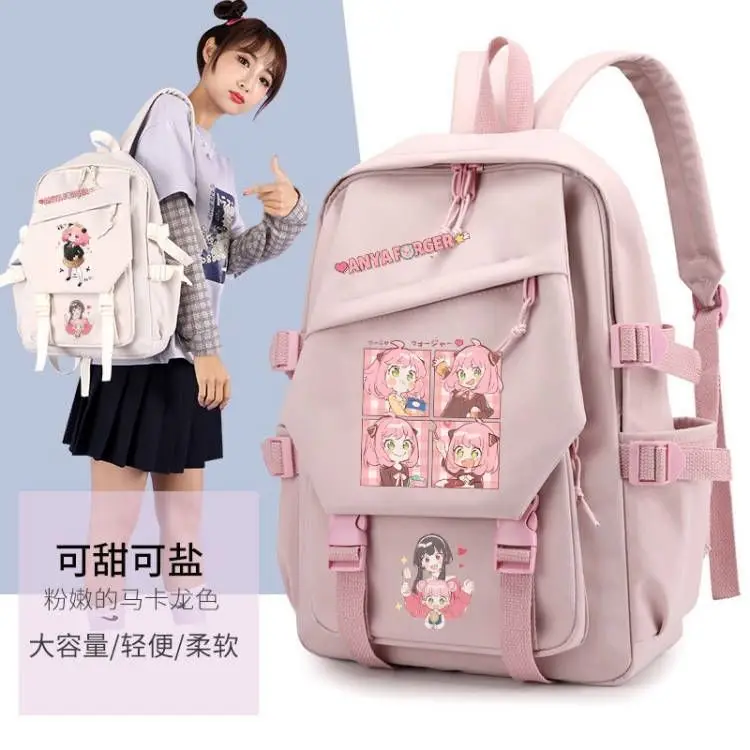 Spy X Family Anime Aniya Merchandise Backpack For Students Middle School Niche High-Value Double Shoulder Bag Ani