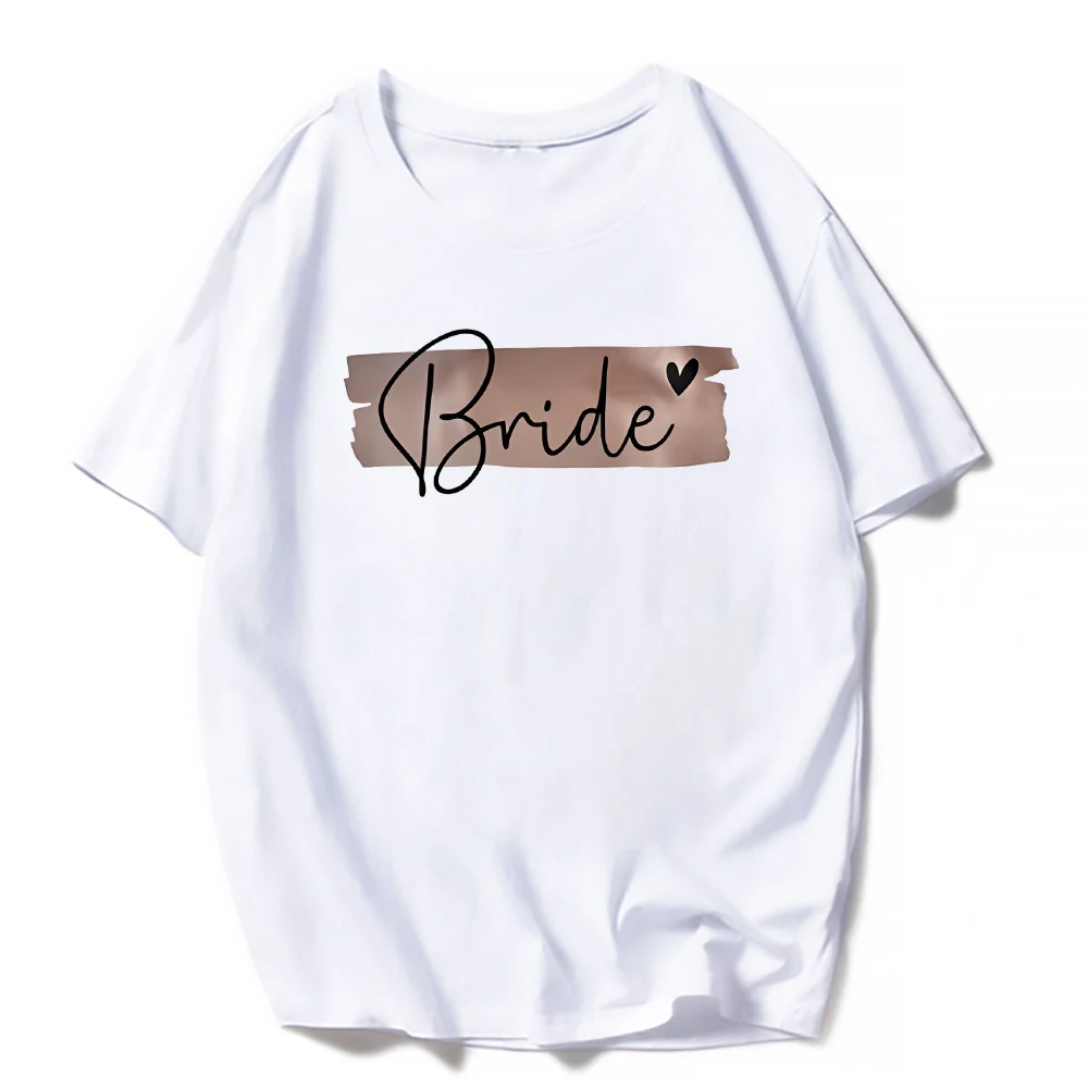 Addio al nubilato Team Bride T Shirt donna bride to be tshirt Wedding Party Ulzzang T-Shirt De La Mariee Evfj Hen Party top T-Shirt